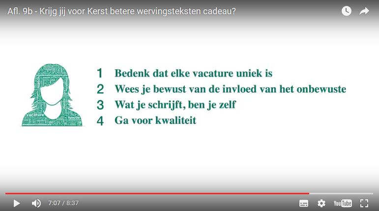 vacatureteksten 4 gouden regels