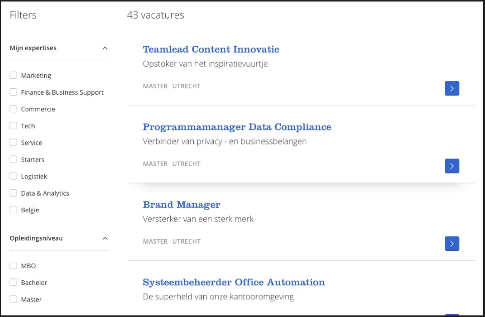 bol com overzicht vacatures