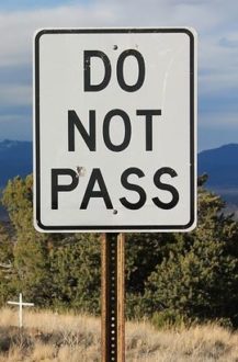 do not pass