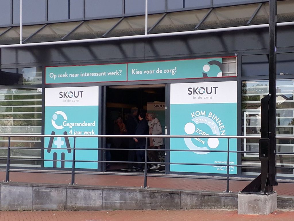 pop-up store skout in de zorg