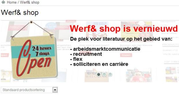 Gloednieuwe webshop voor Werf&