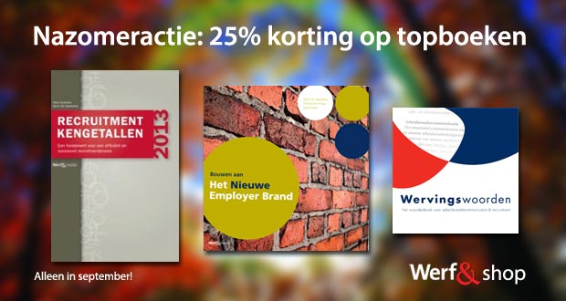 25 procent korting in de Werf& shop