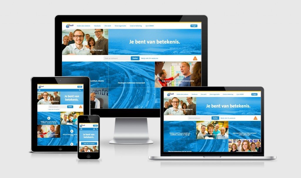 Employer brand ANWB en werken-bij-site van betekenis. (Talmark)