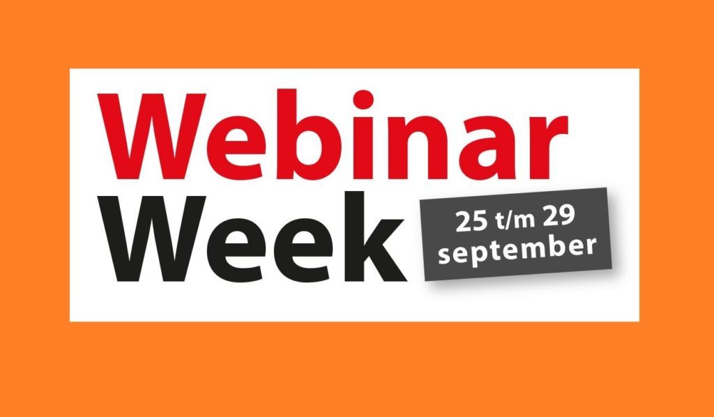 Al meer dan 4.000 inschrijvingen voor Webinar Week – en dit is de top-10