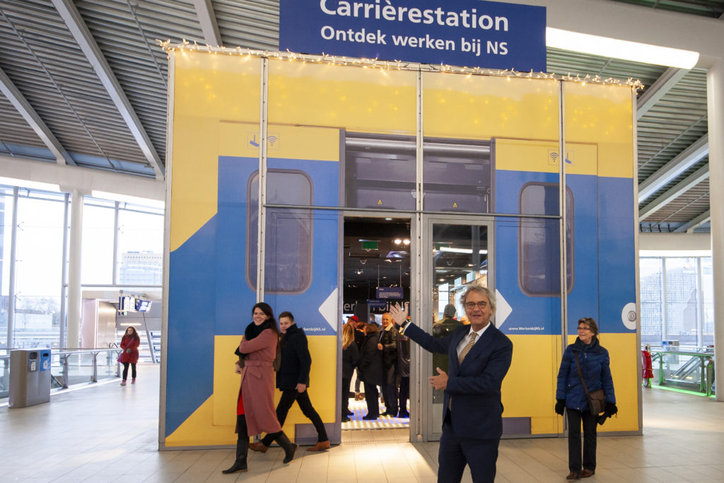 Als een trein: het pop-up Carrièrestation van de NS op Utrecht Centraal