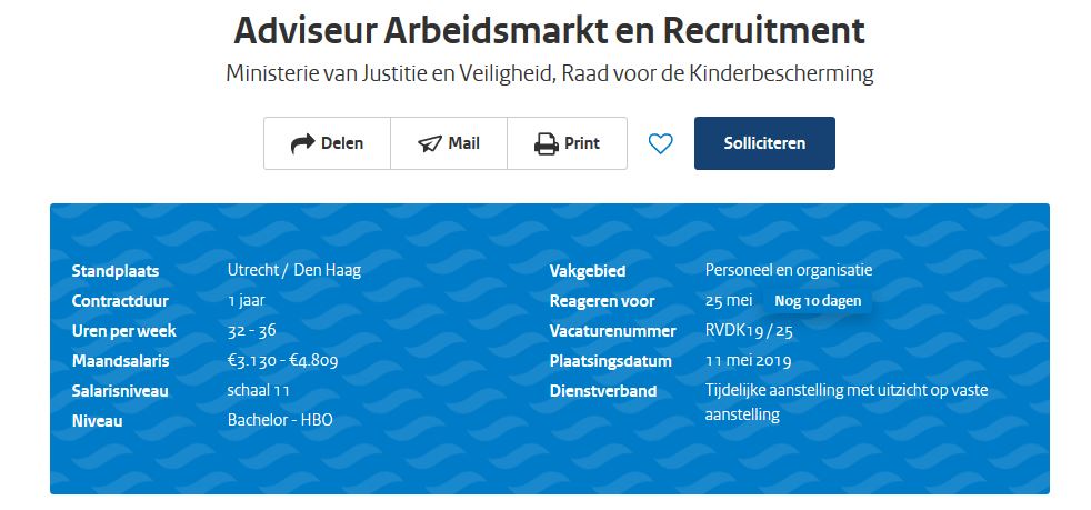 vacature raad