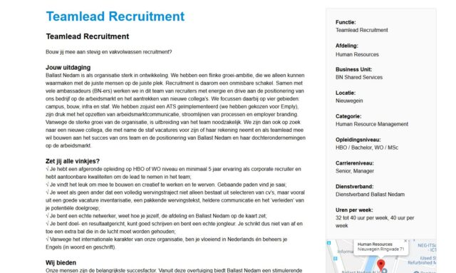 ballast nedam bn'er teamlead recruitment