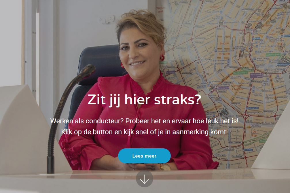 Campagne van de week: altijd conducteur willen worden? Het GVB geeft je 1 dag de kans