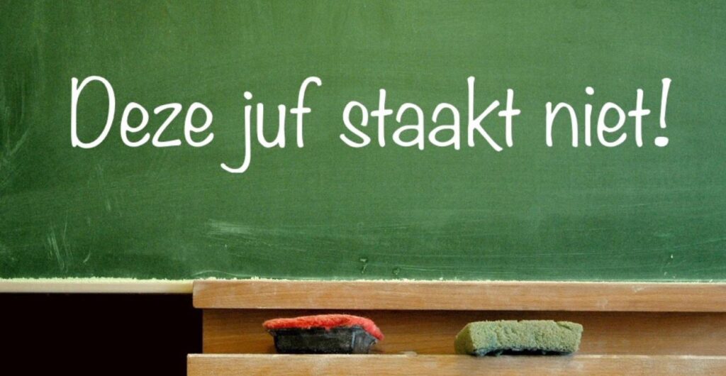 Feel Good Friday: waarom deze basisschoollerares niet wil staken