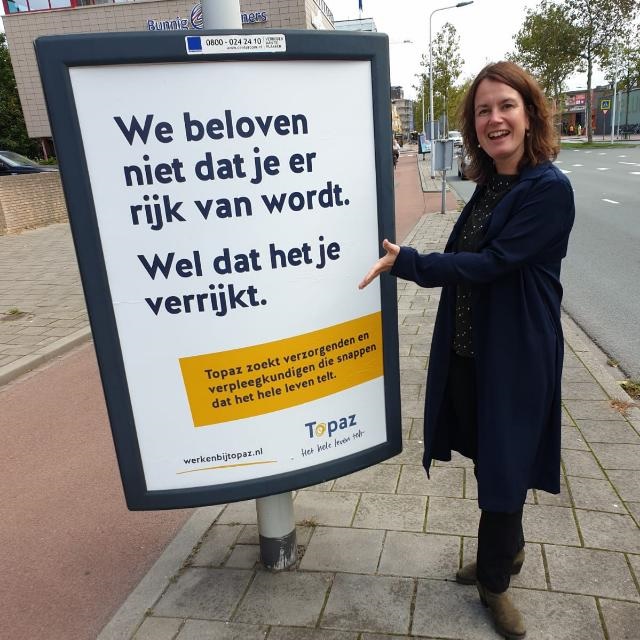 ‘Het hele leven telt’-campagne bij ouderenzorgorganisatie Topaz (inzending Topaz)