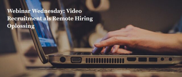 remote hiring oplossing webinar wednesday optimisme