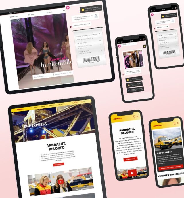 recruitmentsite recruitmentsites werkenbij site floyd hamilton hunkemoller dhl express