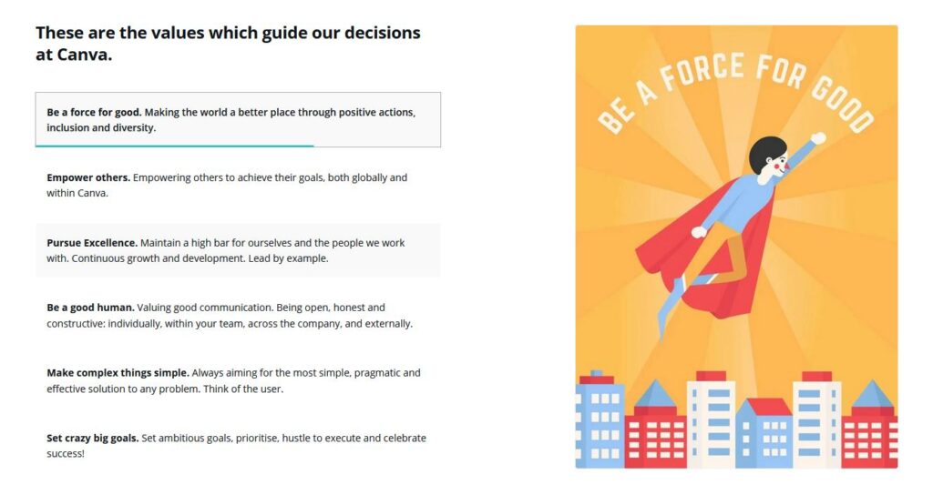 canva employer value proposition