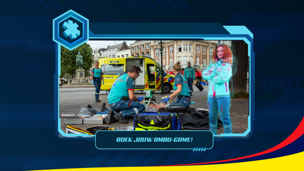 Een Ambu(lance) game om het werk op de ambulance te positioneren (inzending RAV Haaglanden)
