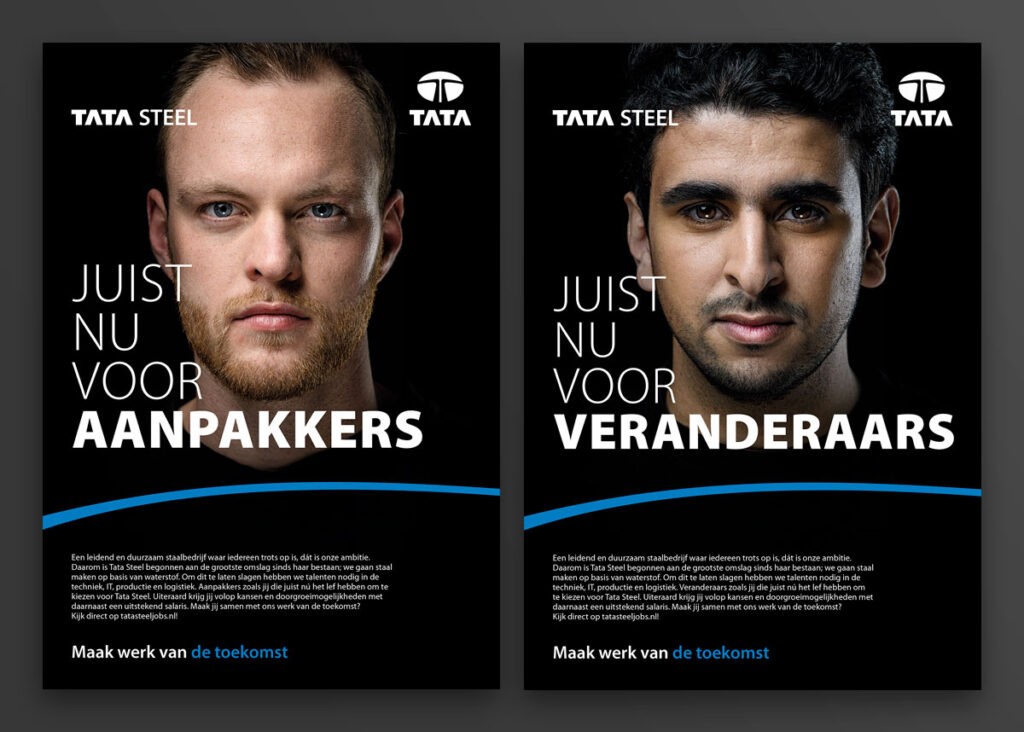 Nieuwe werkgeverscampagne 'Maak werk van de Toekomst' (inzending Tata Steel Nederland)