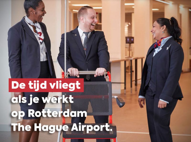 Hoe ook Rotterdam The Hague Airport zich aan de arbeidsmarkt laat zien