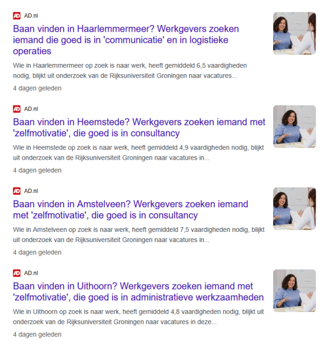 Hij promoveert er pas 22 mei op. Maar nu al haalde de dissertatie van de Groningse onderzoeker Harm-Jan Rouwendal bijna alle kranten. Tenminste... toen er een handig kaartje bij geleverd werd, waarmee lokale media hun eigen krent uit de pap konden halen.