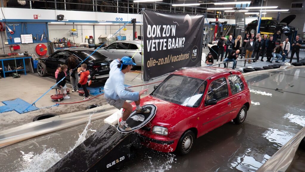 Campagne van de week: Hoe ’s werelds grootste skimboardbaan monteurs naar Schijndel trekt