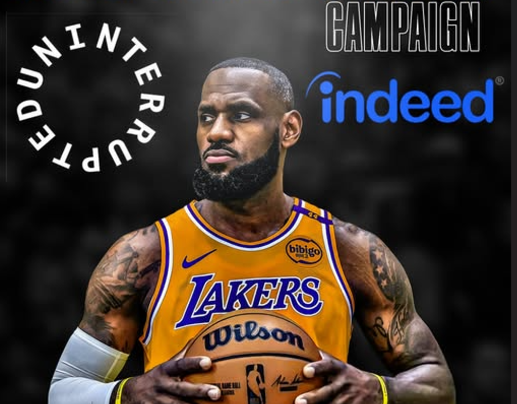 Waarom LeBron James het ideale gezicht is van de nieuwe Indeed-campagne