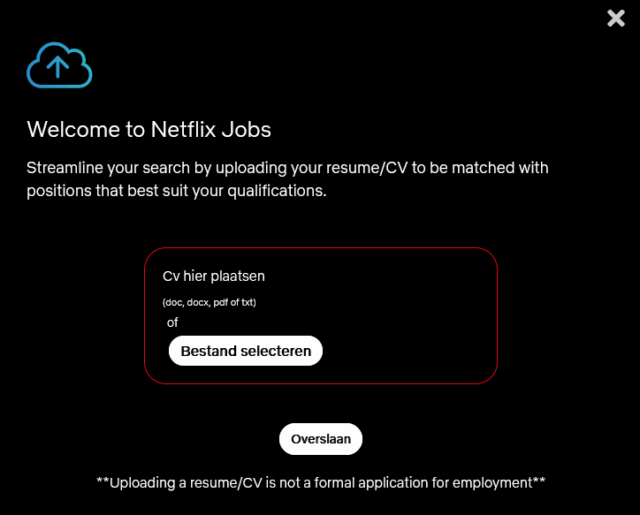 Qua gebruik van algoritmes heeft Netflix natuurlijk een naam hoog te houden. Maar lukt het bedrijf het ook al bij de kandidaat passende vacatures aan te bieden? Bas van de Haterd neemt de proef op de som, en raakt nog niet bijster enthousiast... 
