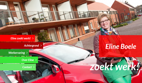 Eline zoekt werk met online campagne